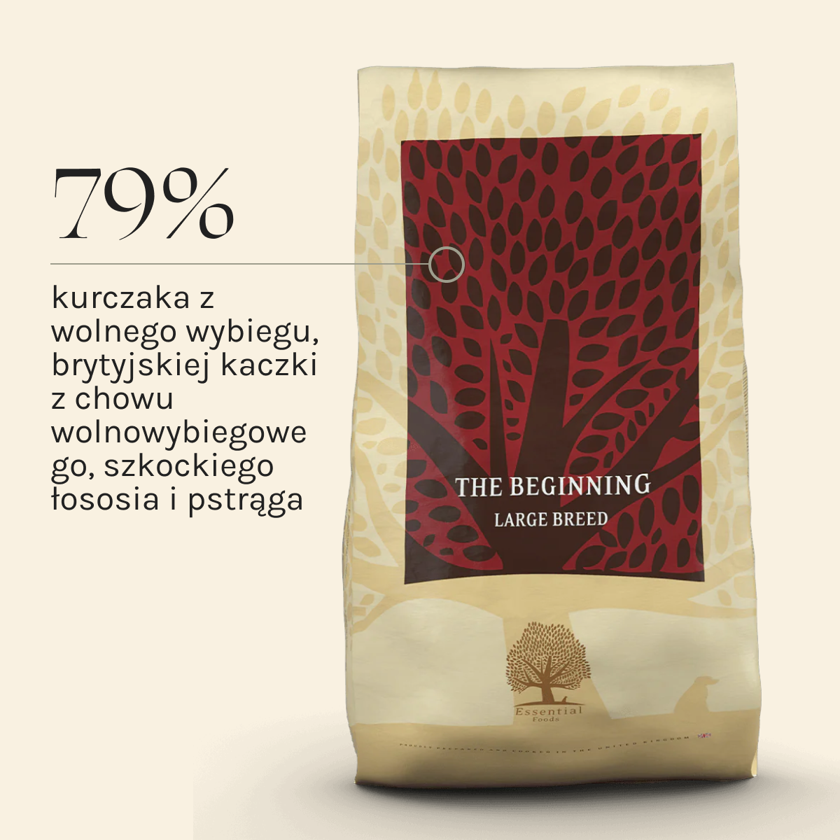 Essential Beginning Large Breed dla Psa | Bez zbóż, 10kg