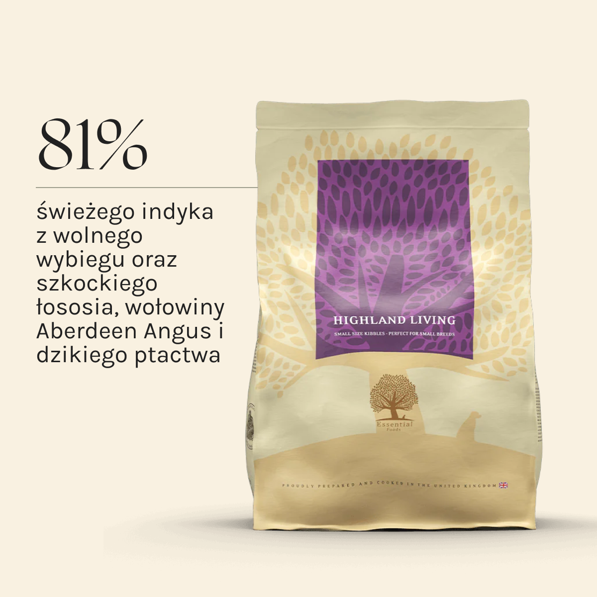 Essential Highland Living dla Psa | Bez zbóż, 2,5kg