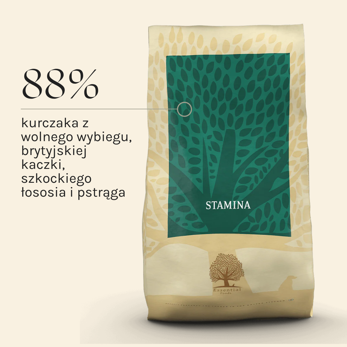 Essential Stamina dla Psa | Bez zbóż, Adult, 10kg