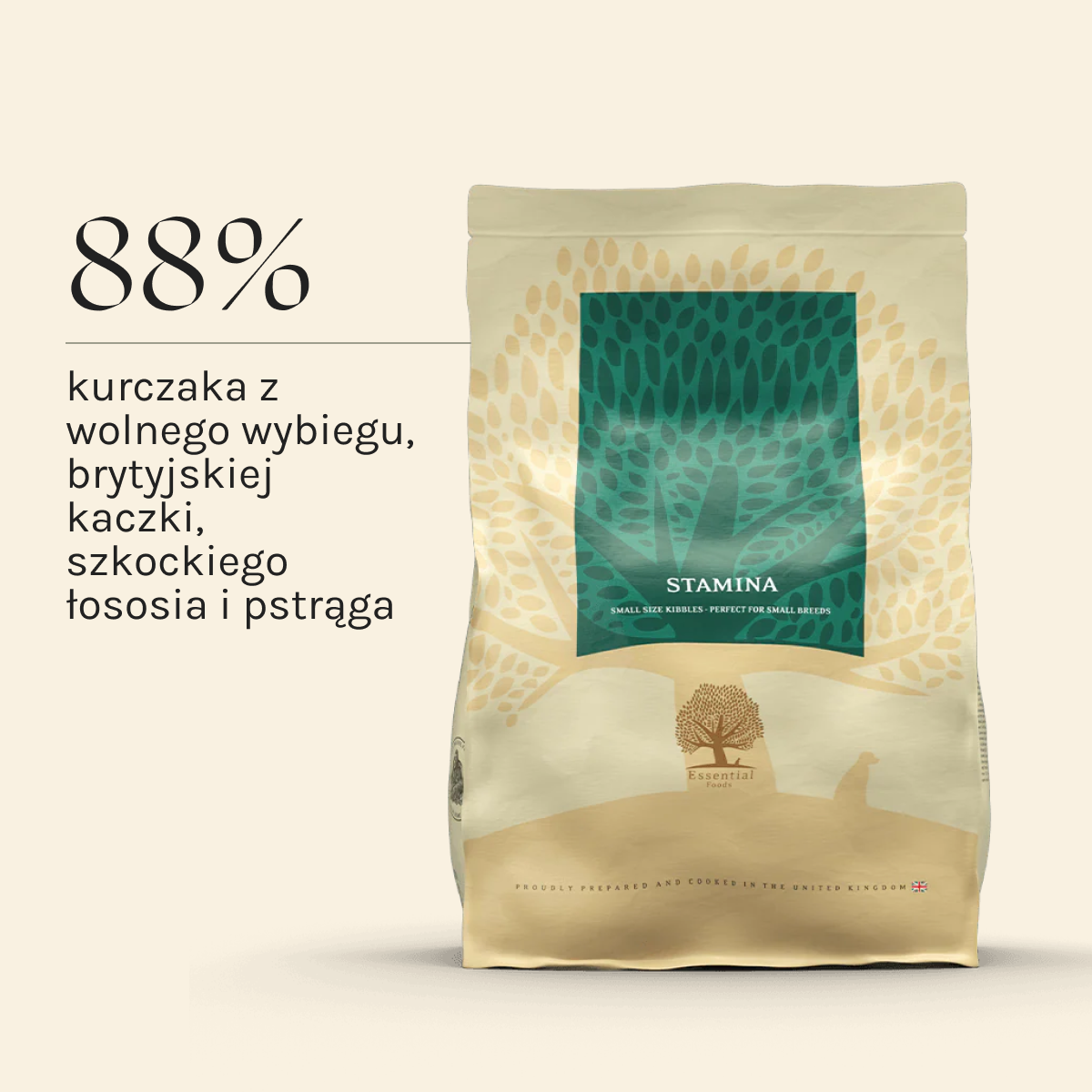 Essential Stamina dla Psa | Bez zbóż, Adult, 2,5kg