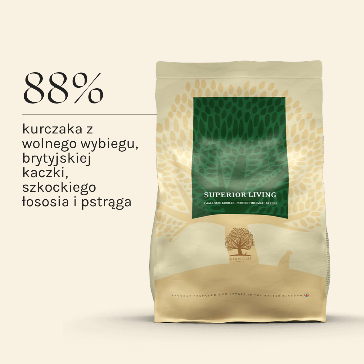 Essential Superior Living dla Psa | Bez zbóż, Adult, 2,5kg