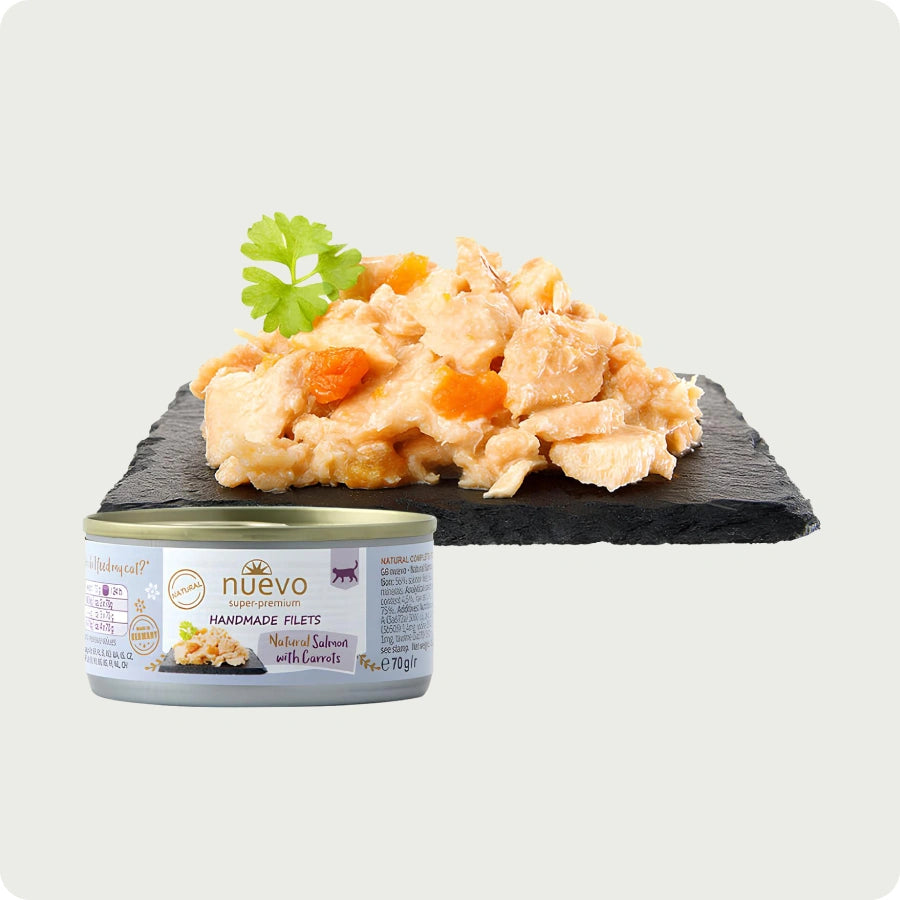 NUEVO KOT HANDMADE ŁOSOŚ MARCHEWKA 70g