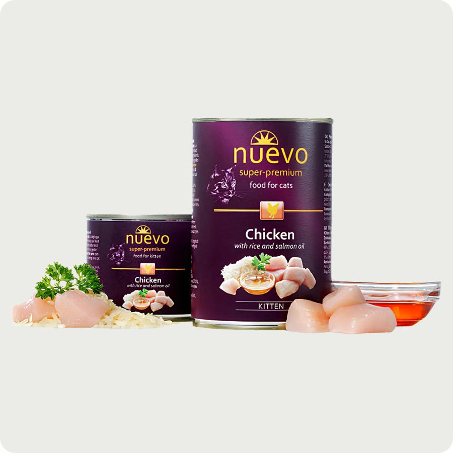 NUEVO KOT PUSZKA KITTEN KURCZAK RYŻ 400G
