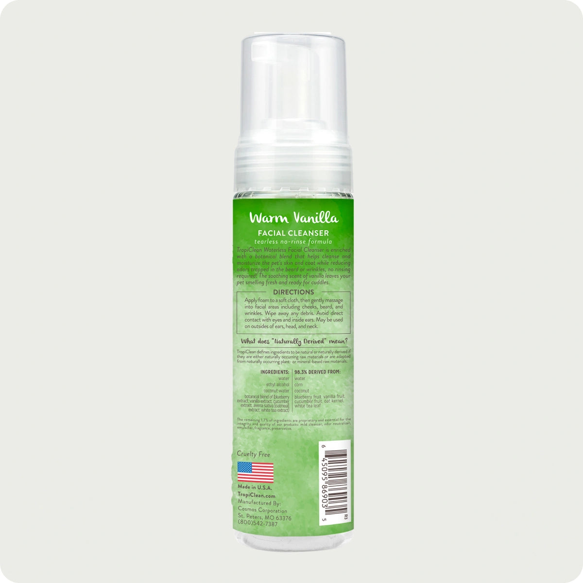 TROPICLEAN SUCHY SZAMPON DOG&CAT FACIAL 220ML