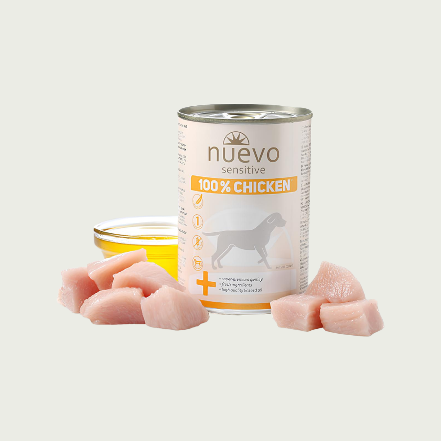 Nuevo Sensitive 100% Chicken | kompletna karma dla psów | 400g
