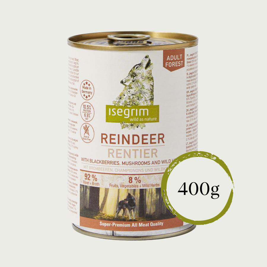 Isegrim Mieso z Renifera + Jezyny, Grzyby i Dzikie zioła | Adult 400g