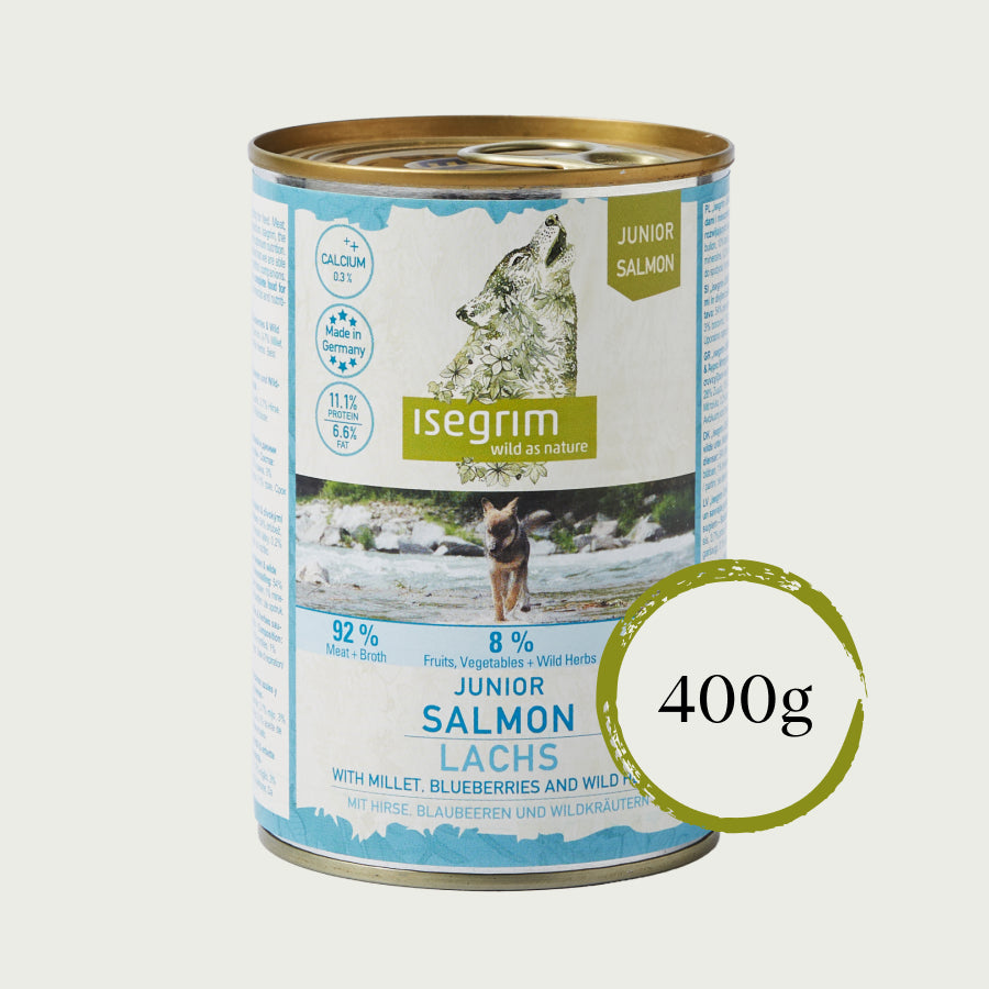 Isegrim Łosoś + Kasza jaglana, Borówki i Dzikie Zioła | Junior 400g