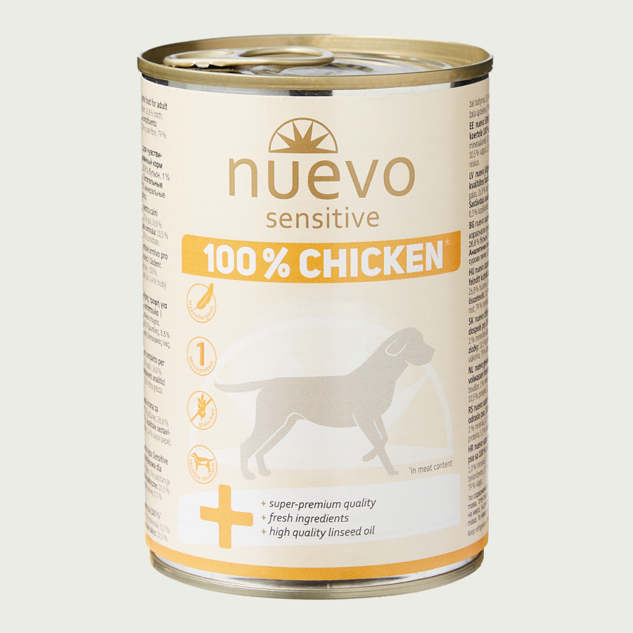 Nuevo Sensitive 100% Chicken | kompletna karma dla psów | 400g
