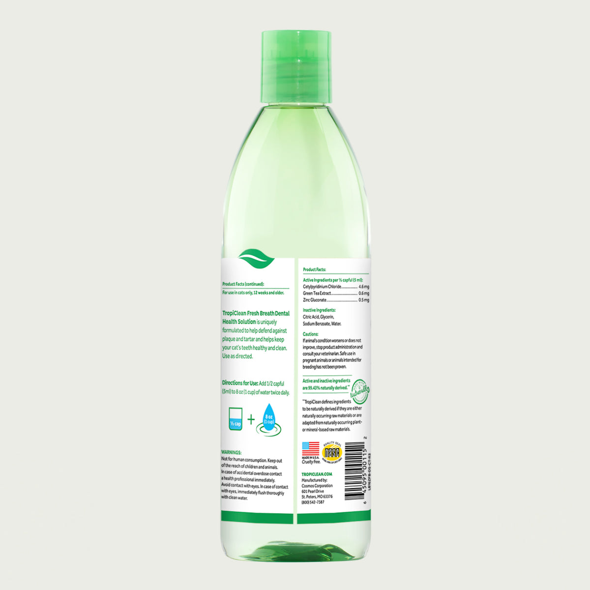 TROPICLEAN KOT DODATEK DO WODY ORIGINAL 473ml