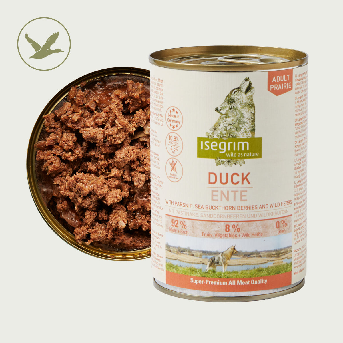 Isegrim Kaczka + Pasternak, Owoce Rokitnika i Dzikie Zioła | Adult 400g