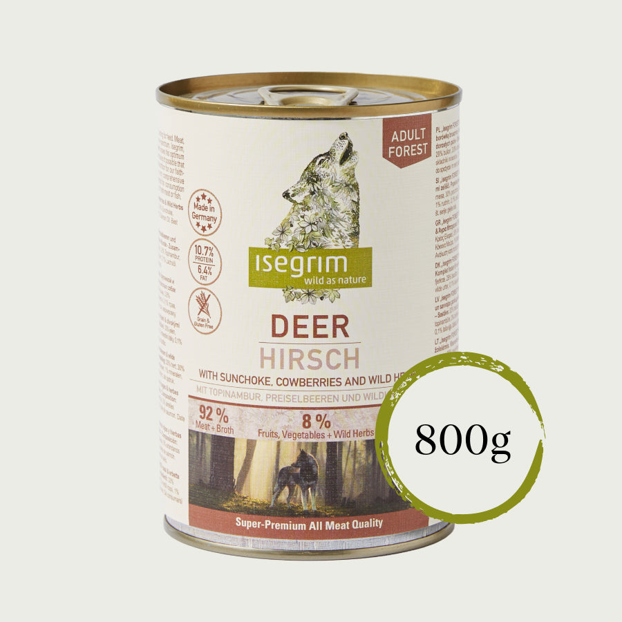 Isegrim Jeleń + Topinambur, Borówka Brusznica i Dzikie Zioła | Adult 800g