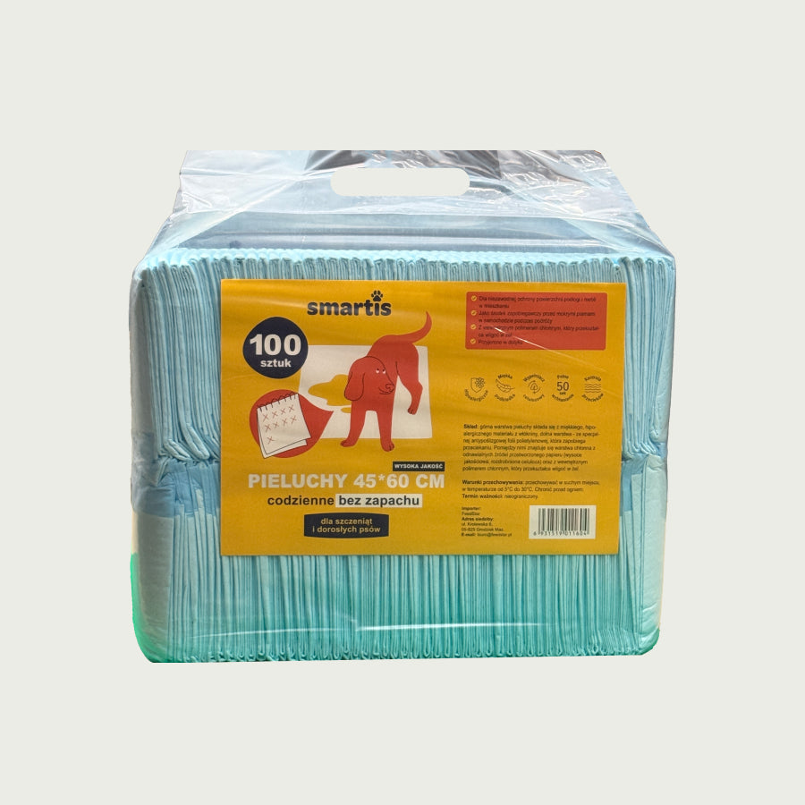 Smartis Podkłady Higieniczne dla Psów i Szczeniąt | 45×60 cm | 100 szt