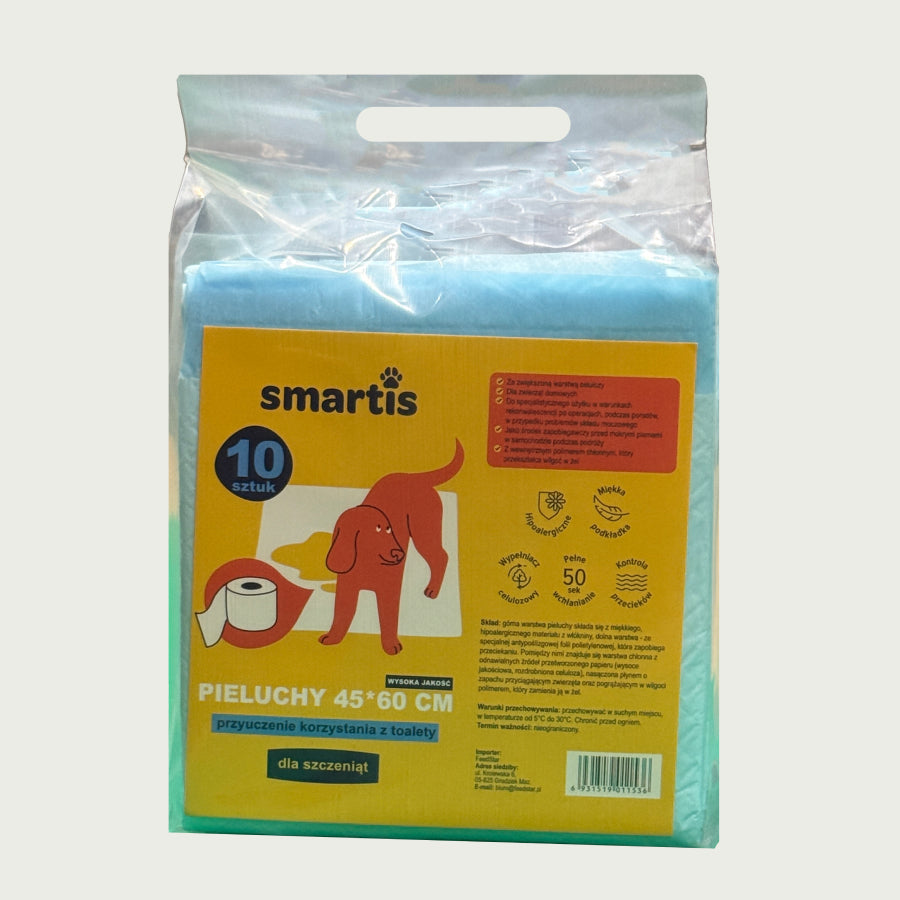 Smartis Maty Treningowe | Pielucha dla Szczeniąt | 45×60 cm | 10 szt