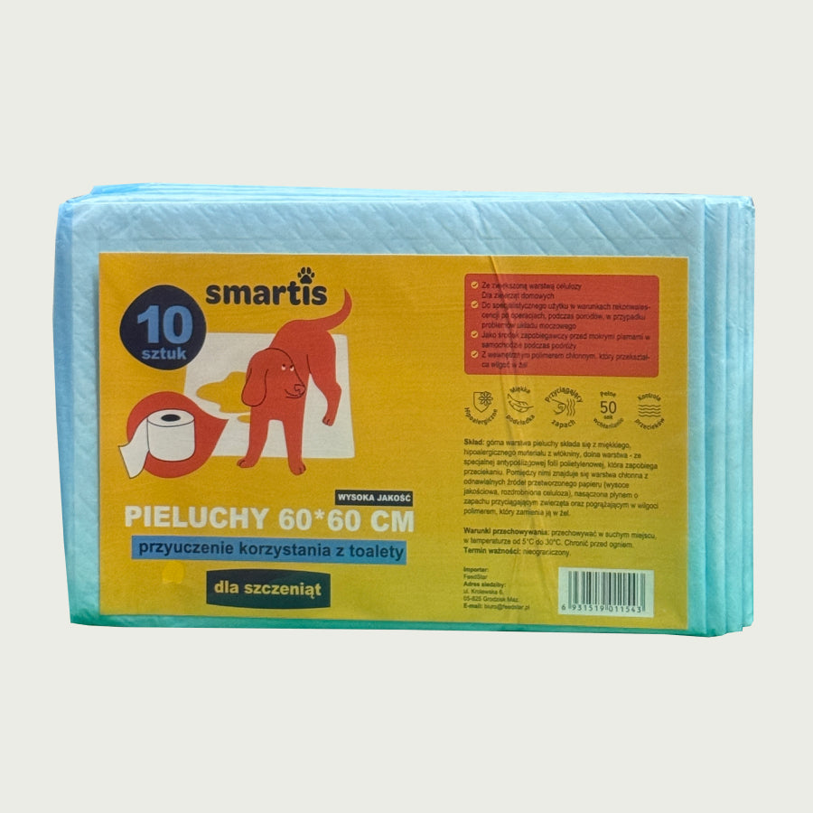 Smartis Maty | Podkłady Treningowe dla Szczeniąt | 60×60 cm | 10 szt