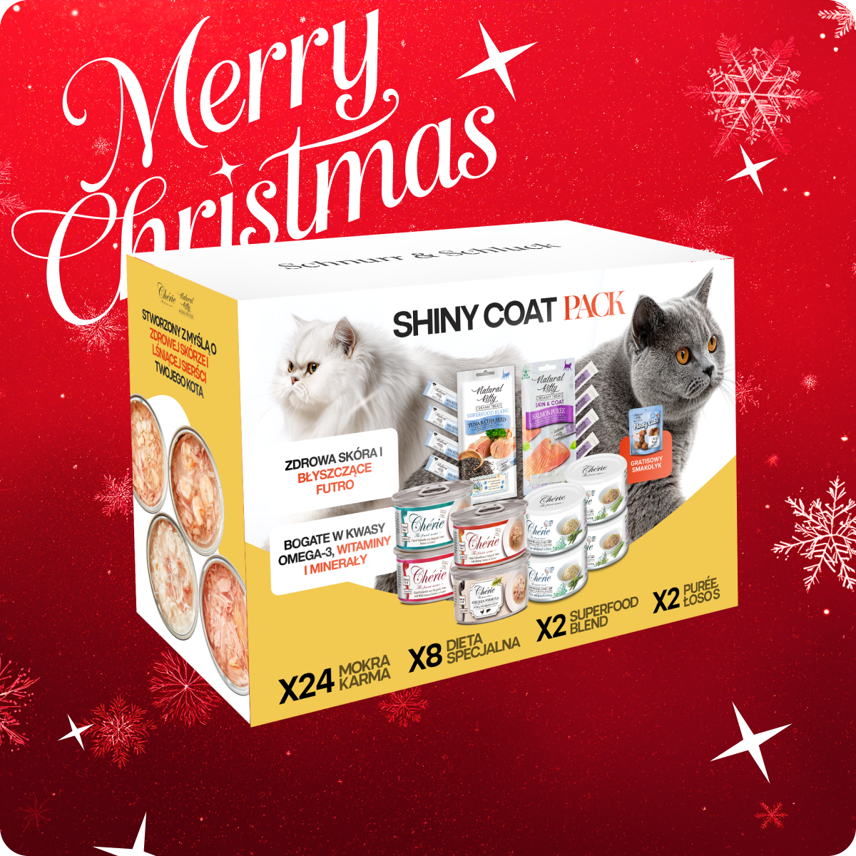 Shiny Coat Pack | zdrowa skóra i błyszczące futro + Gratis Meaty Cube