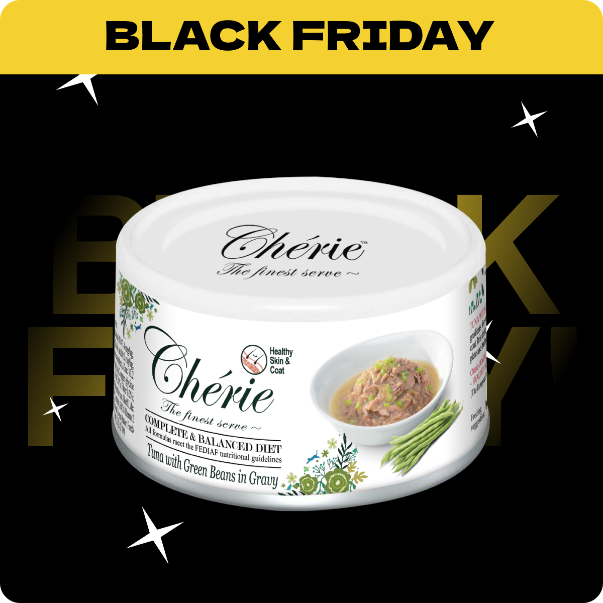 Chérie Dieta Specjalna Mokra Karma Tuńczyk z Zieloną Fasolką 80 g. | Rabat