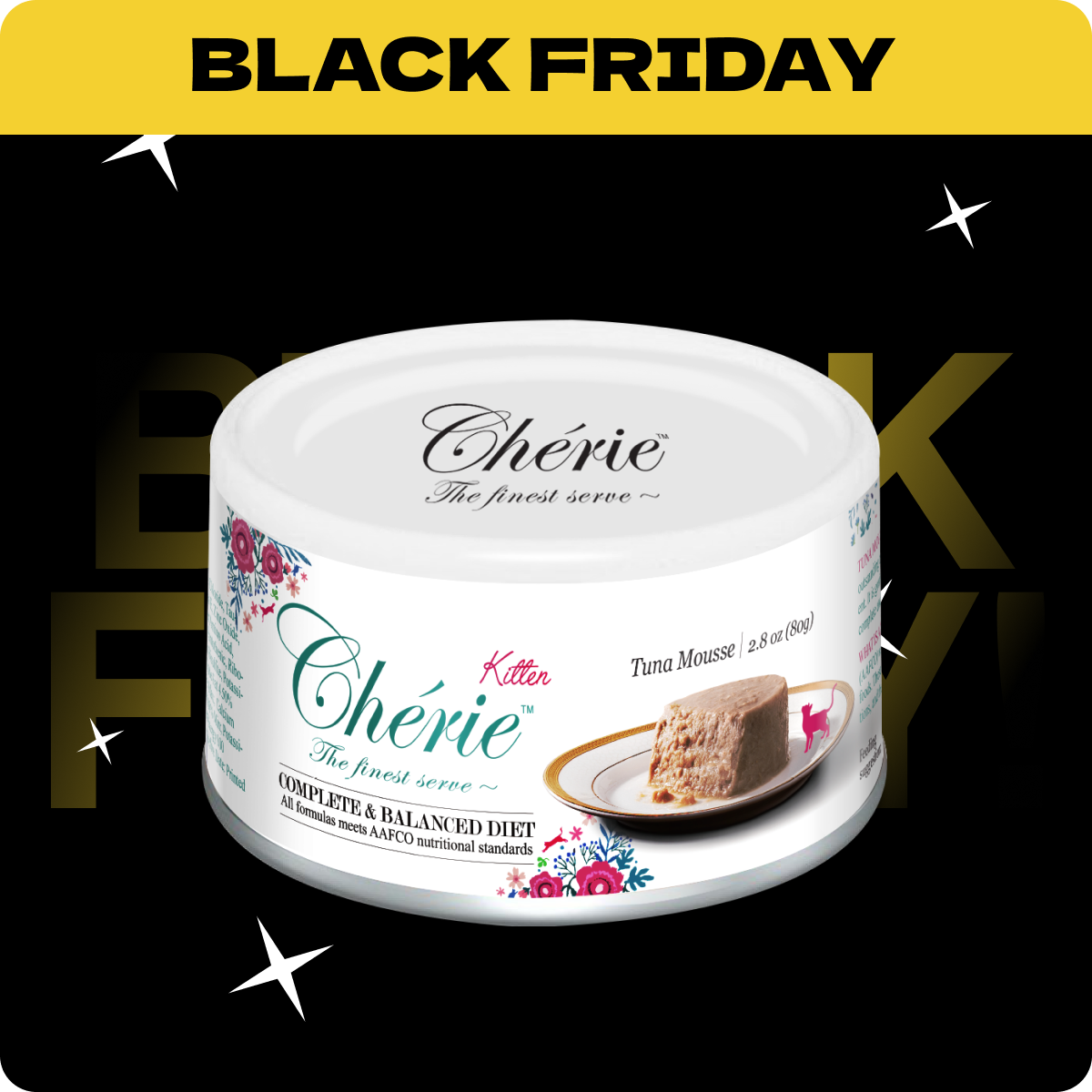 Chérie Kociak Dieta Specjalna Mus Tuńczyka 80 g. | Rabat