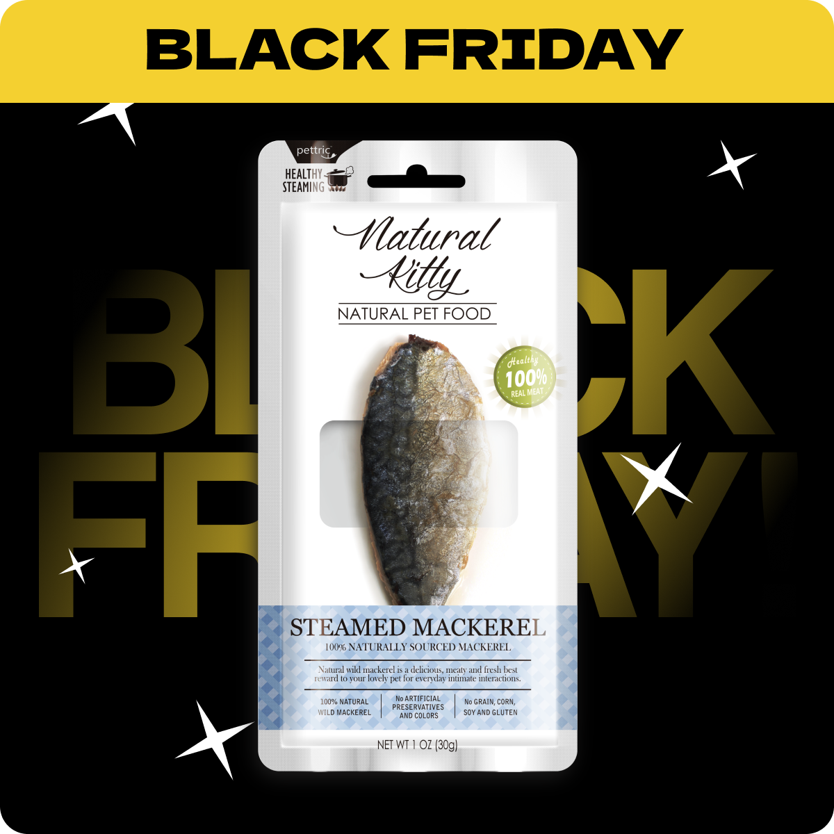 Natural Kitty Filet Przysmak Makrela Na Parze | Rabat