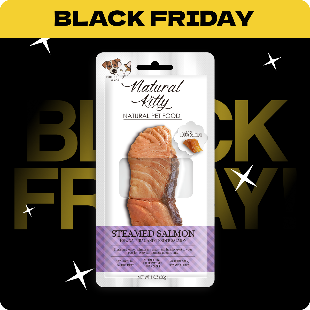 Natural Kitty Filet Przysmak Łosoś Na Parze | Rabat