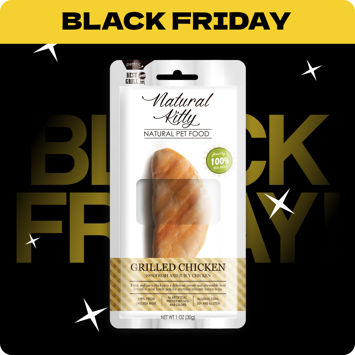 Natural Kitty Grilowany Filet z Kurczaka | Rabat