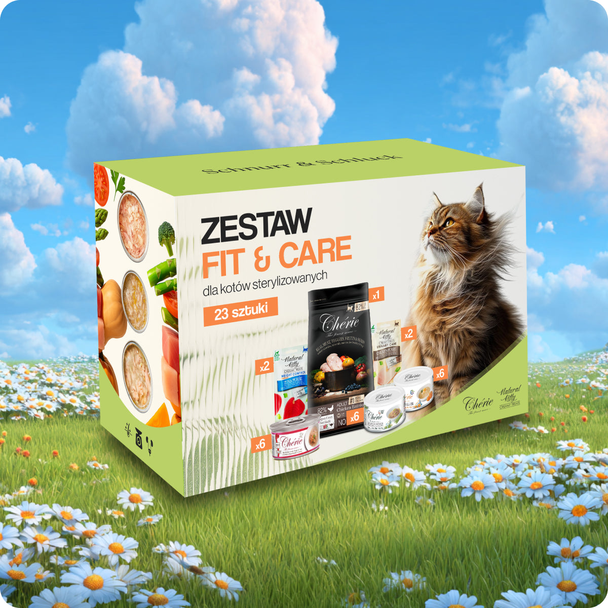 Chérie Zestaw Fit & Care | dla Kotów Sterylizowanych
