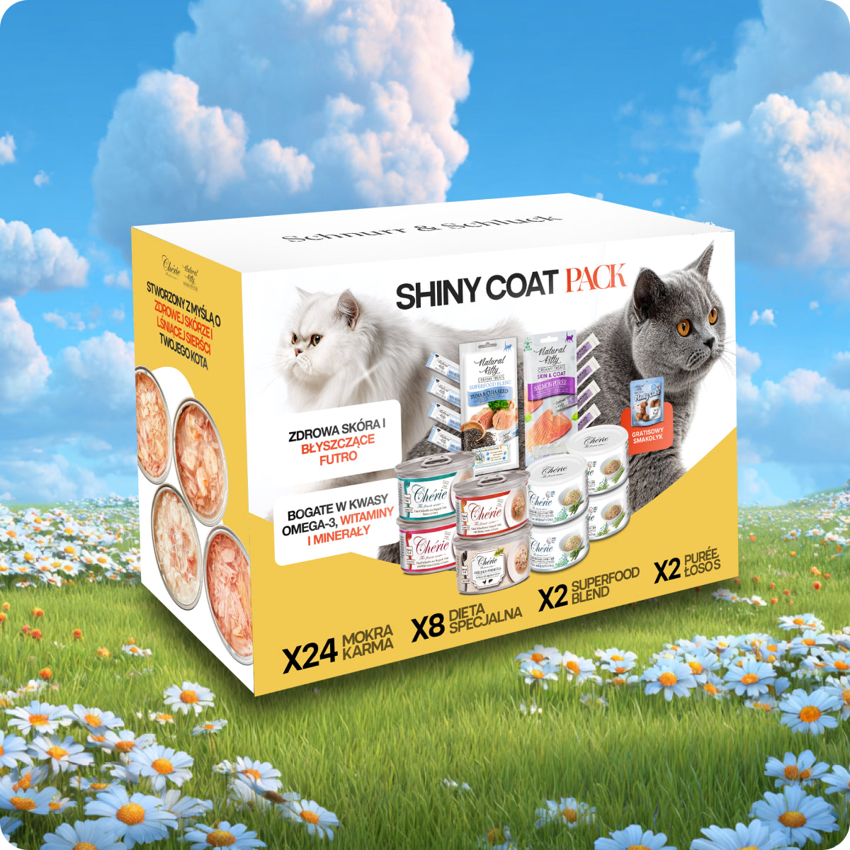 Shiny Coat Pack | zdrowa skóra i błyszczące futro + Gratis Meaty Cube