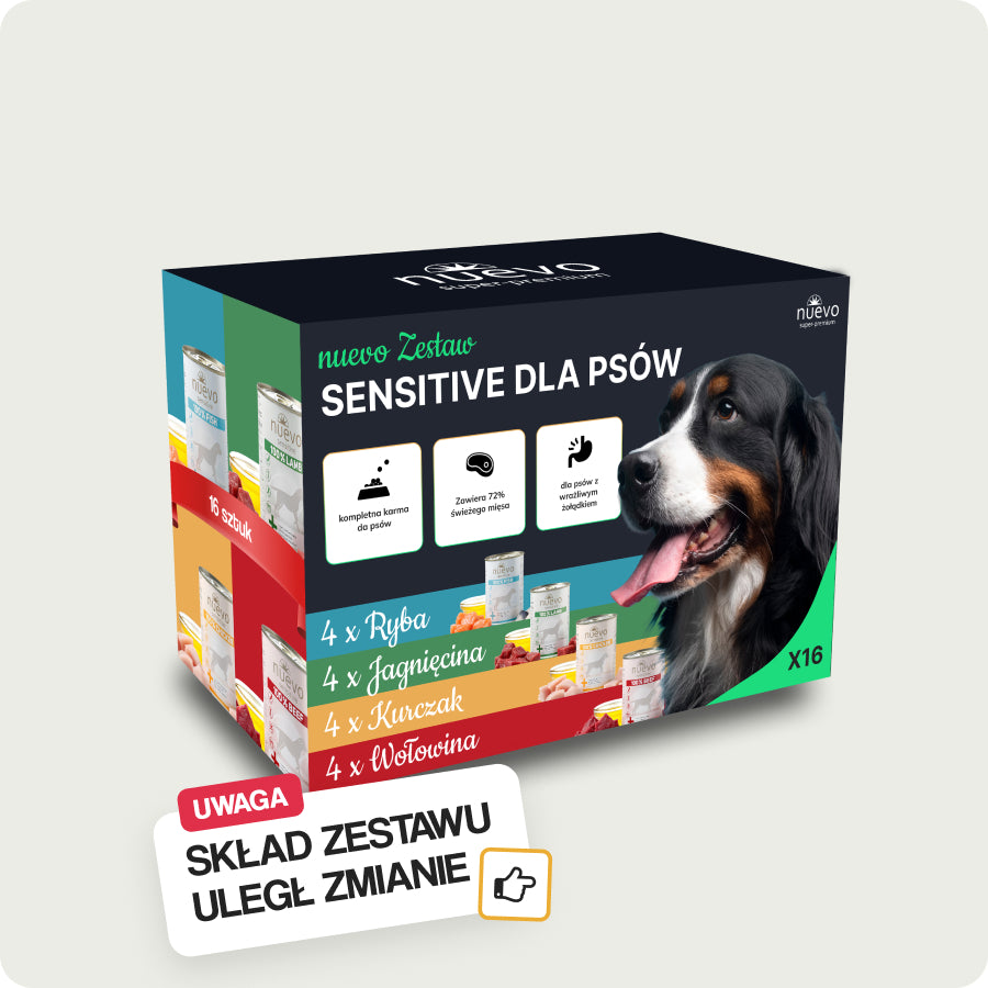 nuevo Zestaw Sensitive dla psów