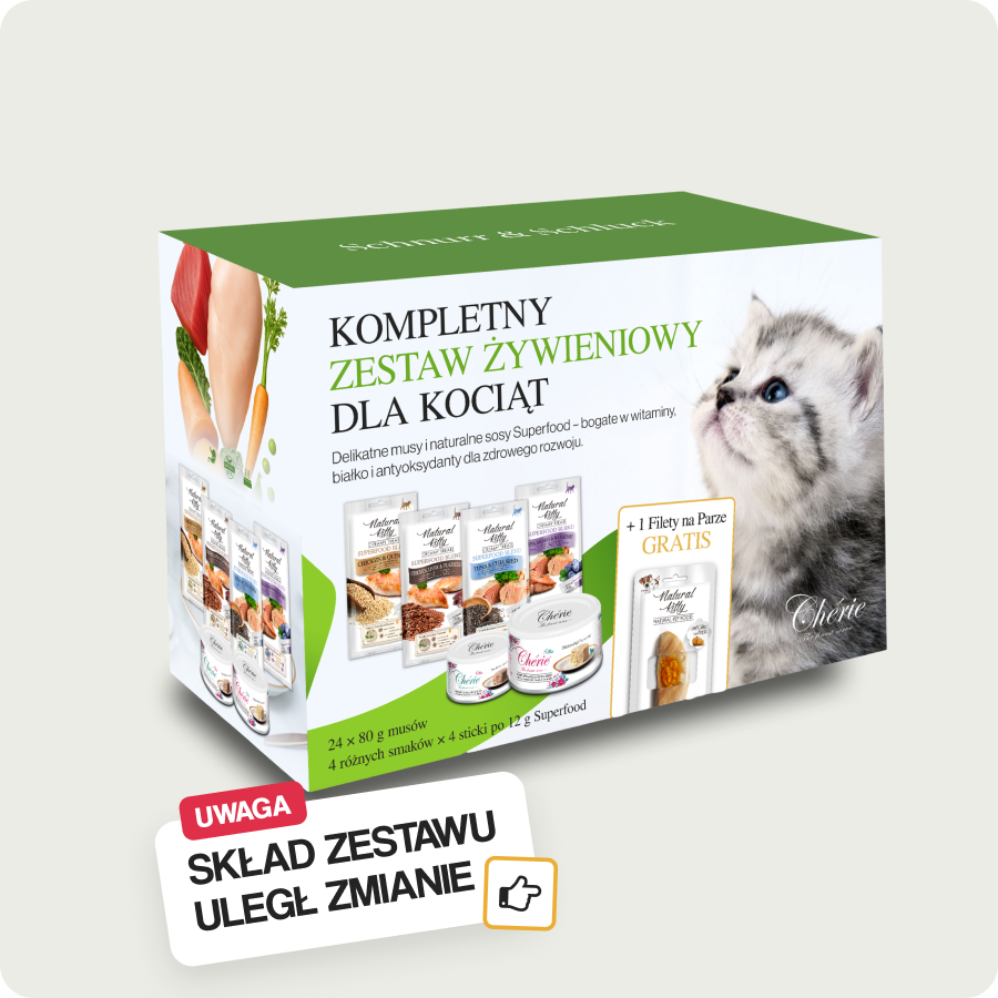 Chérie Zestaw Startowy |  Pierwszy jadłospis dla kociąt +  Gratis