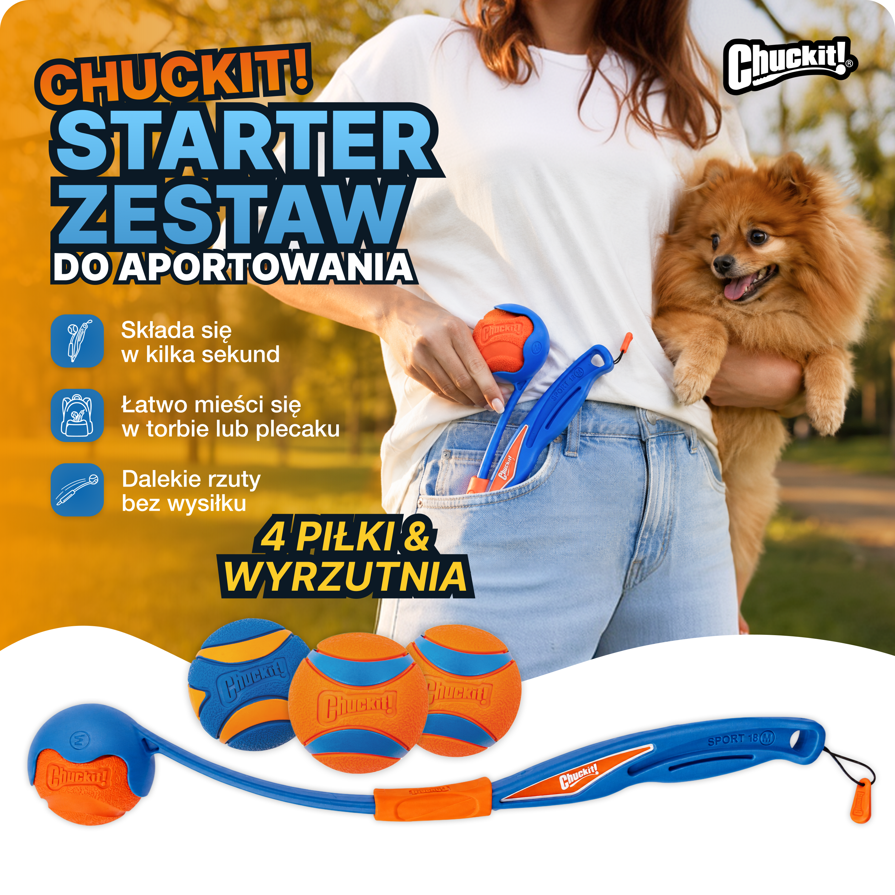 Chuckit! Startowy Zestaw do Aportowania