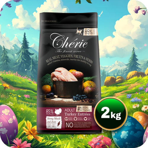 Chérie Sucha karma Indyk Entrées 2kg. + GRATIS 1 Meaty Cubes
