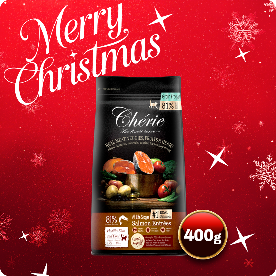 Chérie Sucha karma Łosoś Entrées 400g. | Formuła Bezzbożowa