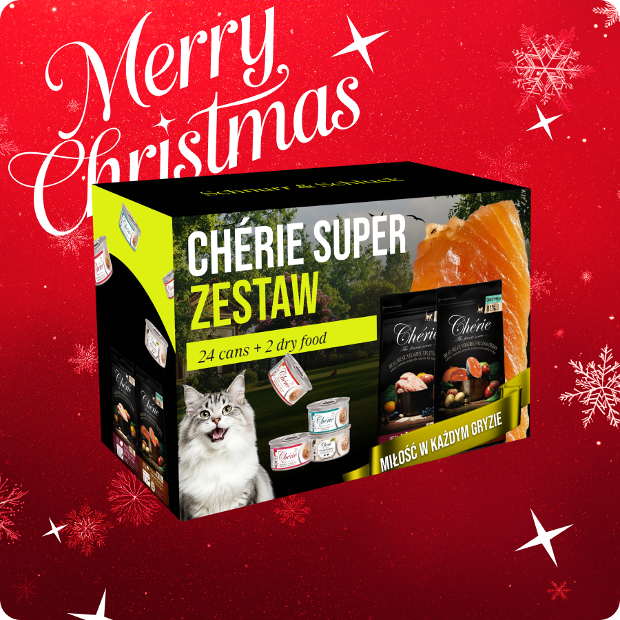 Chérie Super Zestaw | Pełnoporcjowa Karma Sucha i Mokra dla Kotów