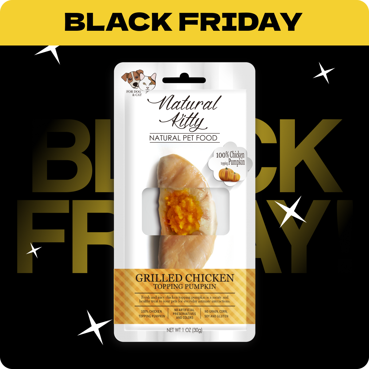 Natural Kitty Filet Przysmak Kurczak I Dynia Na Parze | Rabat