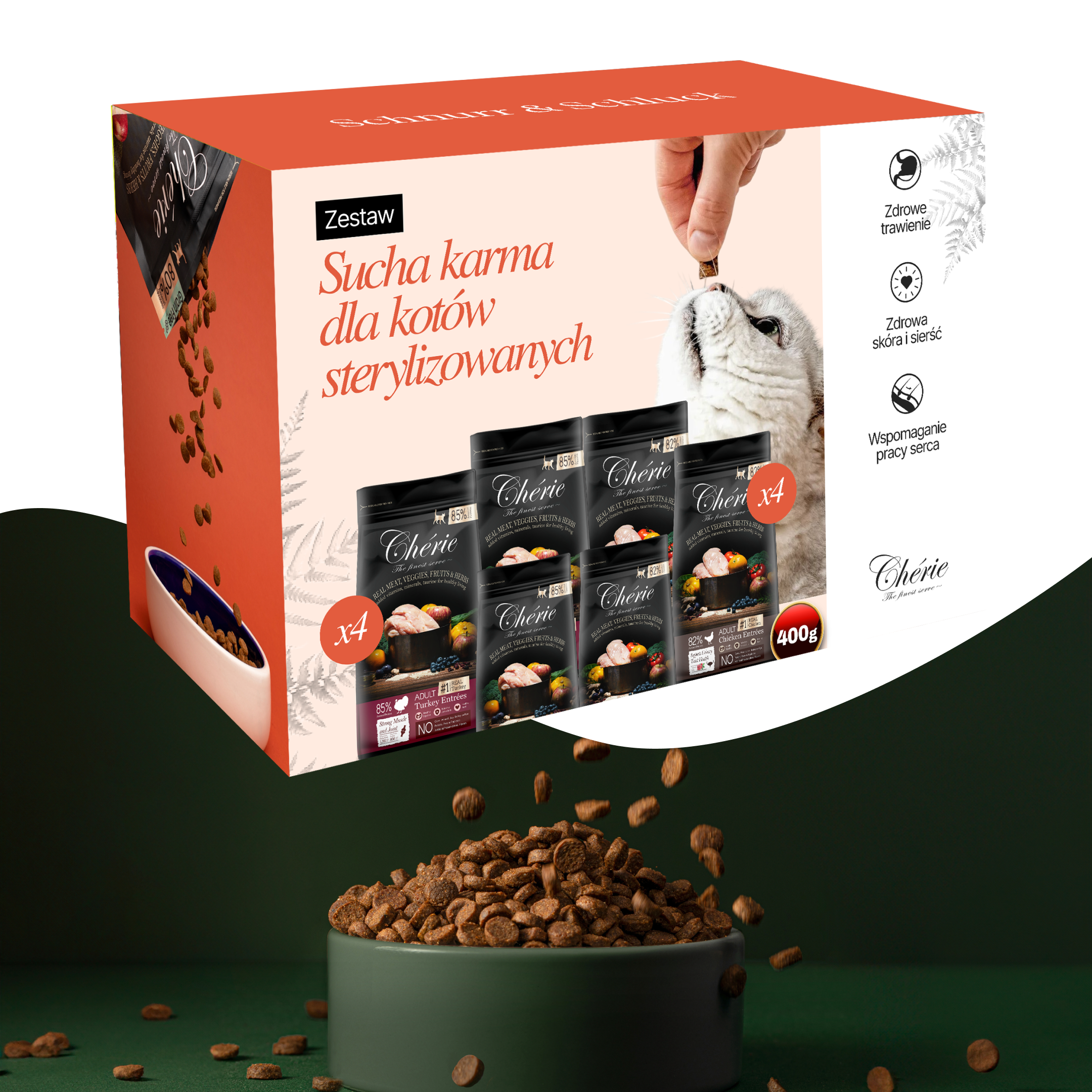 Zestaw | Sucha karma dla kotów sterylizowanych