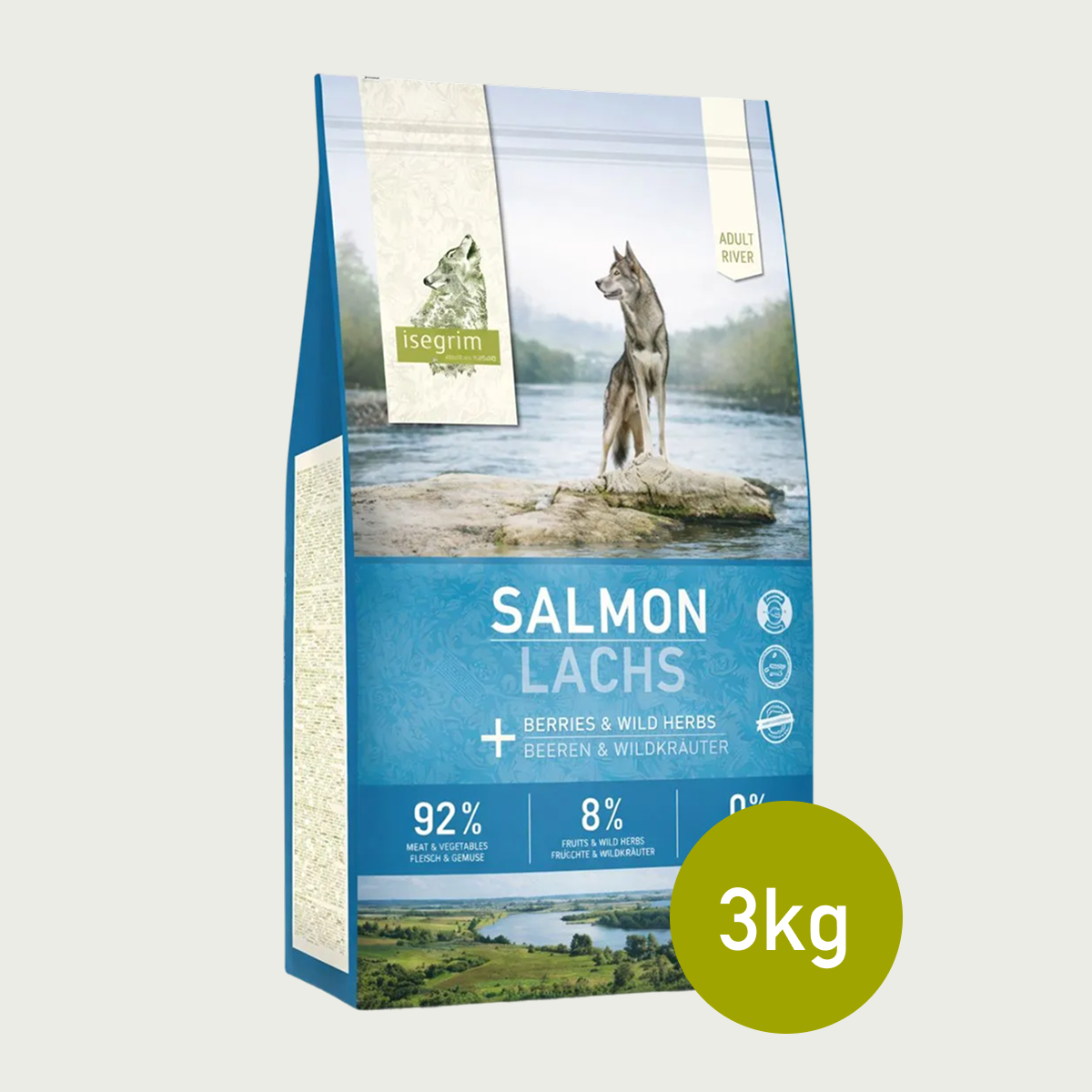 Isegrim Łosoś + jagody i dzikie zioła | Junior 3kg