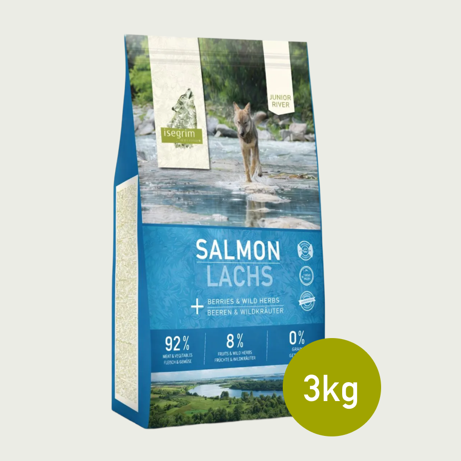 Isegrim Łosoś + jagody i dzikie zioła | Junior 3kg