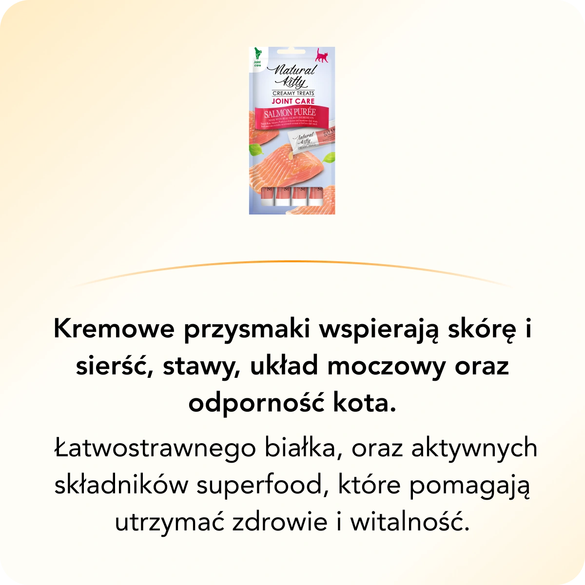 Natural Kitty naturalne funkcjonalne kremowe przysmaki dla kotów