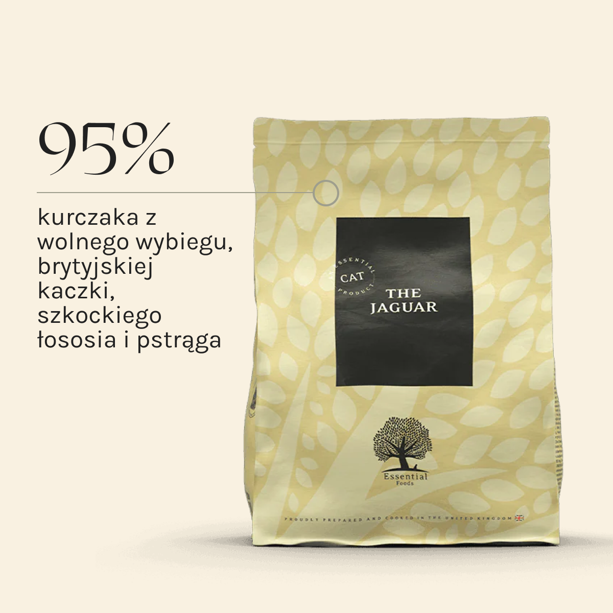 Essential the Jaguar dla Kota i Kociąt | Bez zbóż, 1,5kg