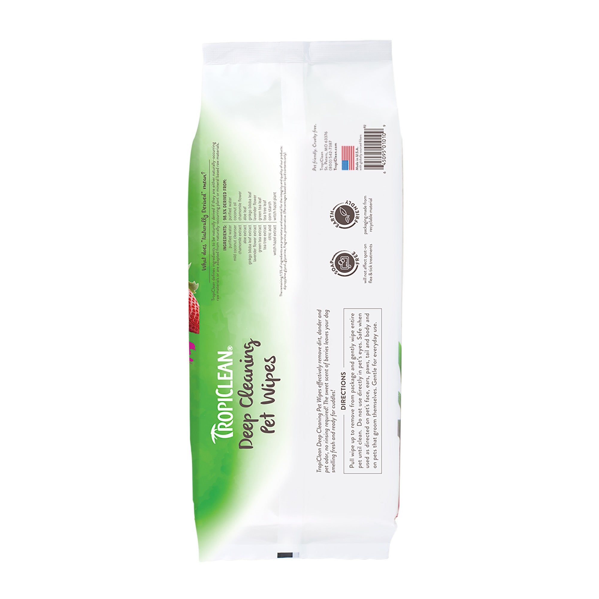 TROPICLEAN CHUSTECZKI BERRY & COCONUT 100SZT