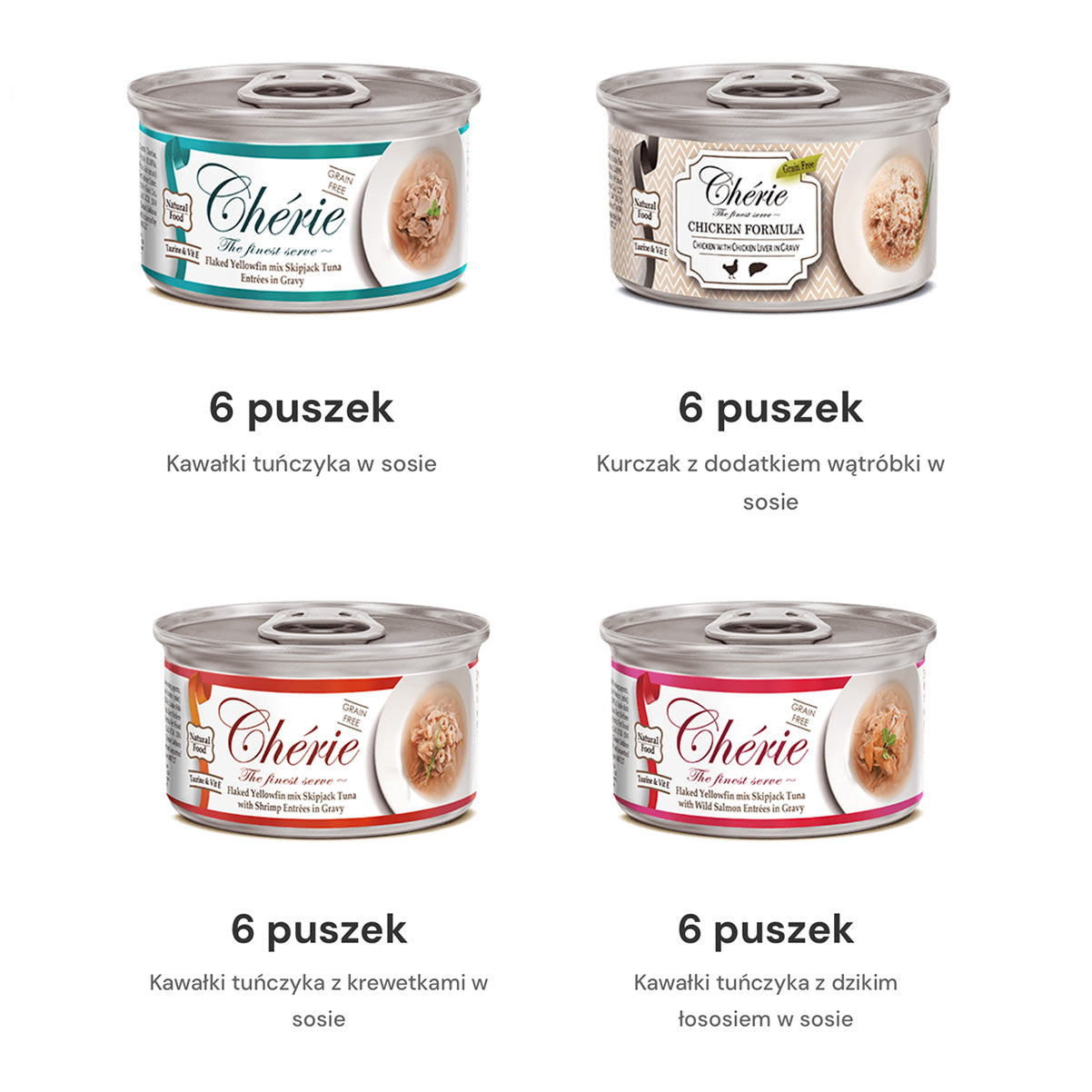 PROMOCJA (20+4) Chérie Premium Mieszanka Zestaw 24 szt. X 80 g.