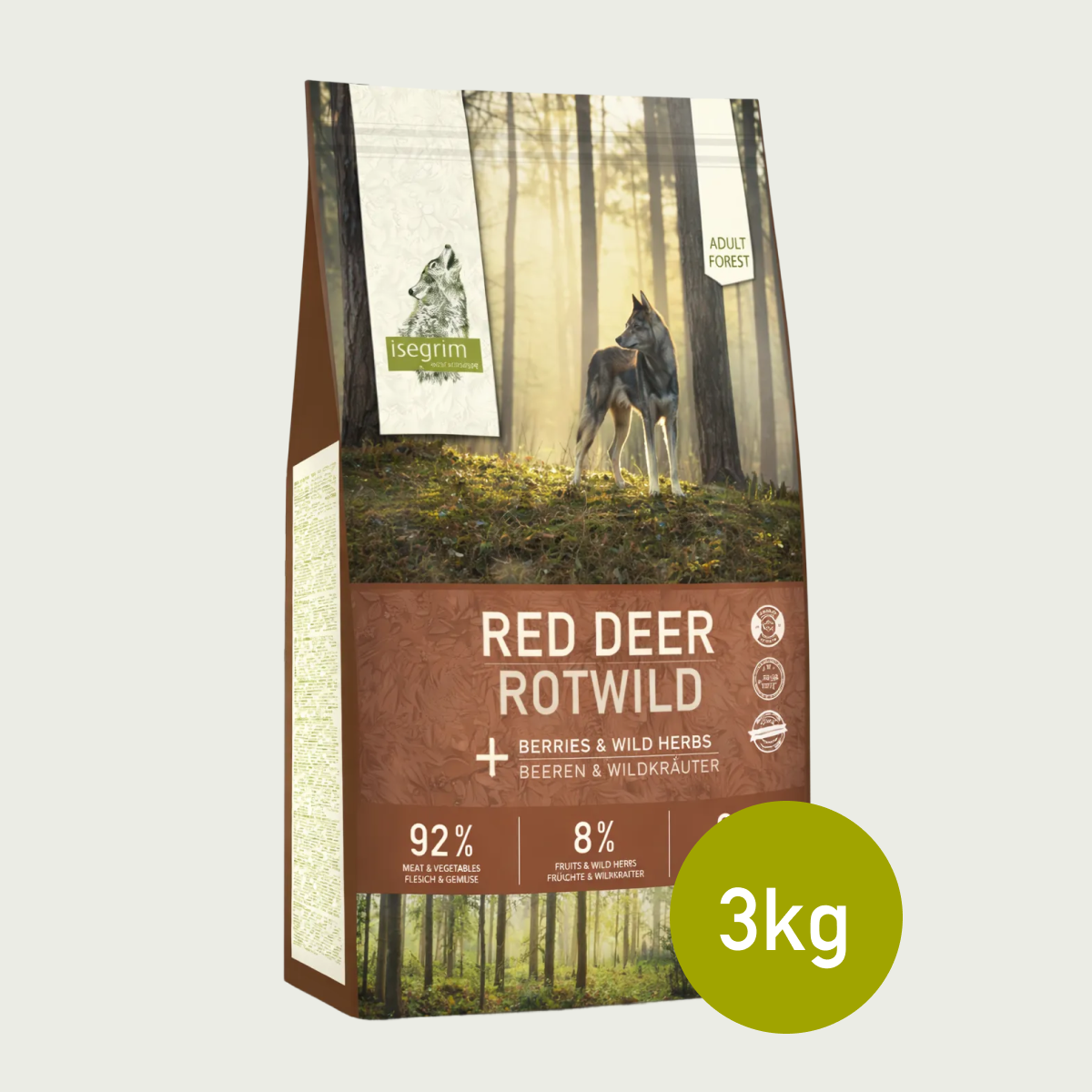 Isegrim Red Deer + jagody i dzikie zioła | Adult 3kg