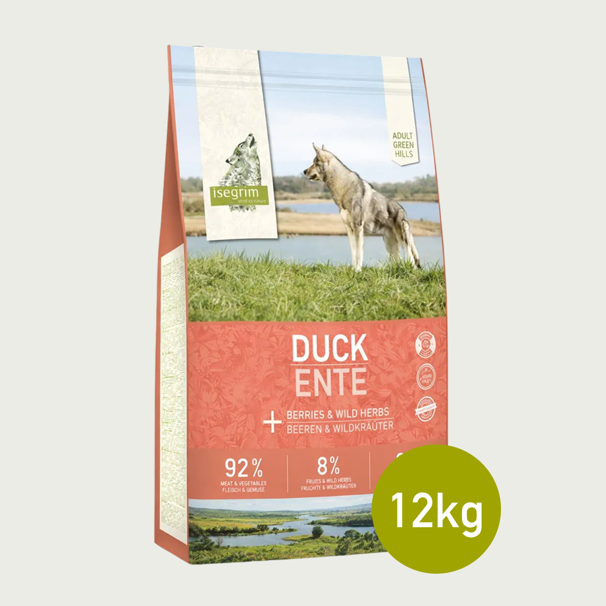 Isegrim Kaczka + Sweet Potato, Rose Hip & Wild Herbs | Adult 12kg